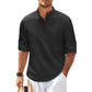 Men's Casual Shirt Long Sleeve Stand Collar