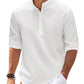 Men's Casual Shirt Long Sleeve Stand Collar