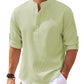 Men's Casual Shirt Long Sleeve Stand Collar