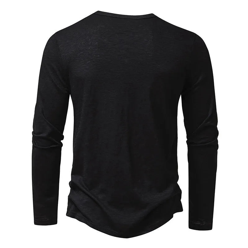 Mens Clothing Long Sleeve T-shirt